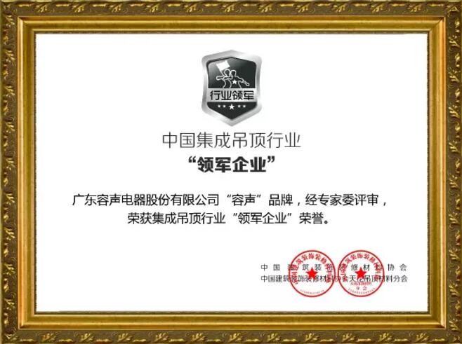 中國集成吊頂行業“領軍企業”