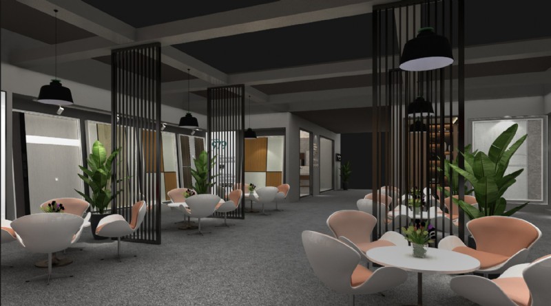 容聲集成吊頂嘉興吊頂展展館效果圖