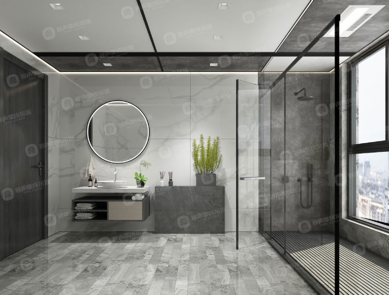 容聲集成吊頂美式工業衛浴效果圖