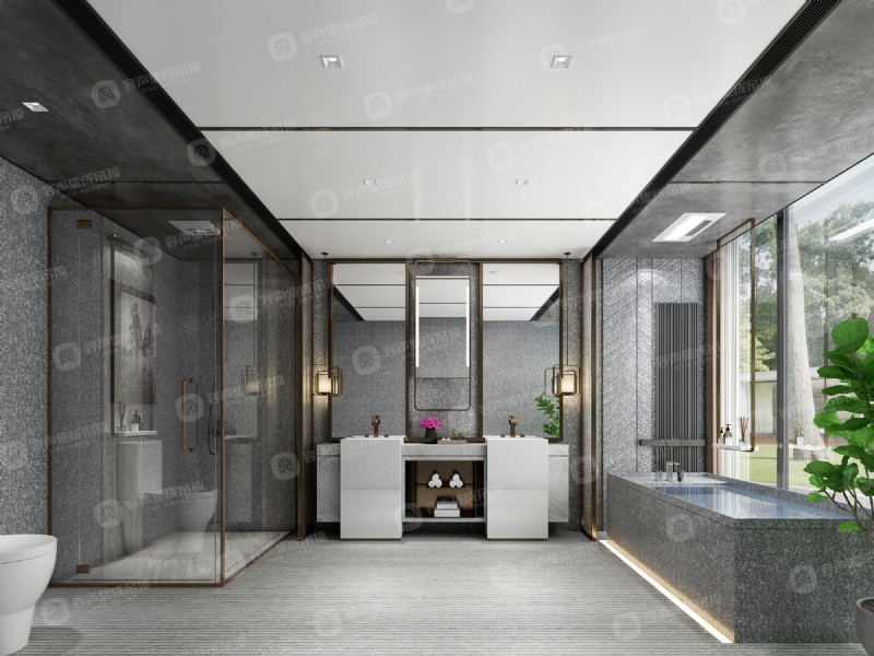 容聲集成吊頂大板意式輕奢浴室效果圖